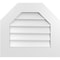 Ekena Millwork Octagonal Top Surface Mount PVC Gable Vent w/ 3-1/2"W x 1"P Standard Frame, 22"W x 20"H GVPOT22X2001SN - alternate 1